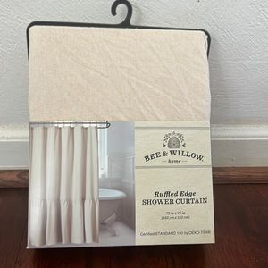 Bee & Willow Home Ruffled Edge Shower Curtain